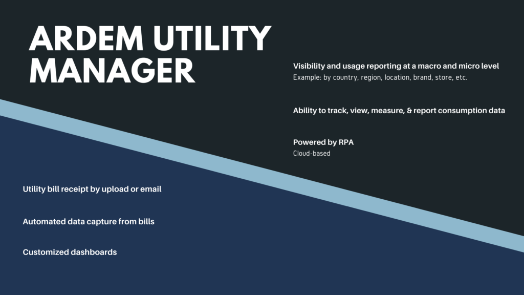 The ARDEM Utility Manager helps automate and streamline your utility bill processing.